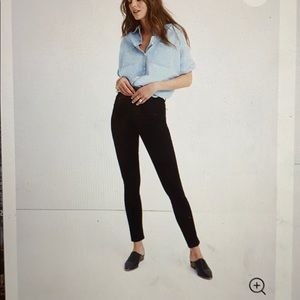 Madewell 10” high-rise skinny jeans black